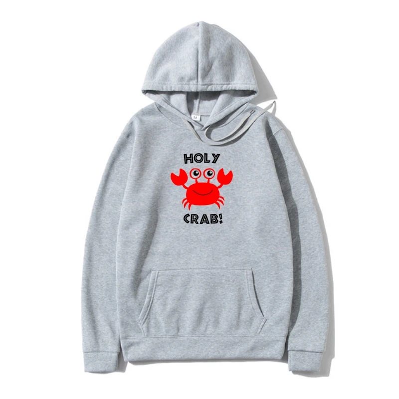 

Holy Crab - Outerwear Gif - Menswomens Funny Crap Novelty Sweatshir Printed Hoody
