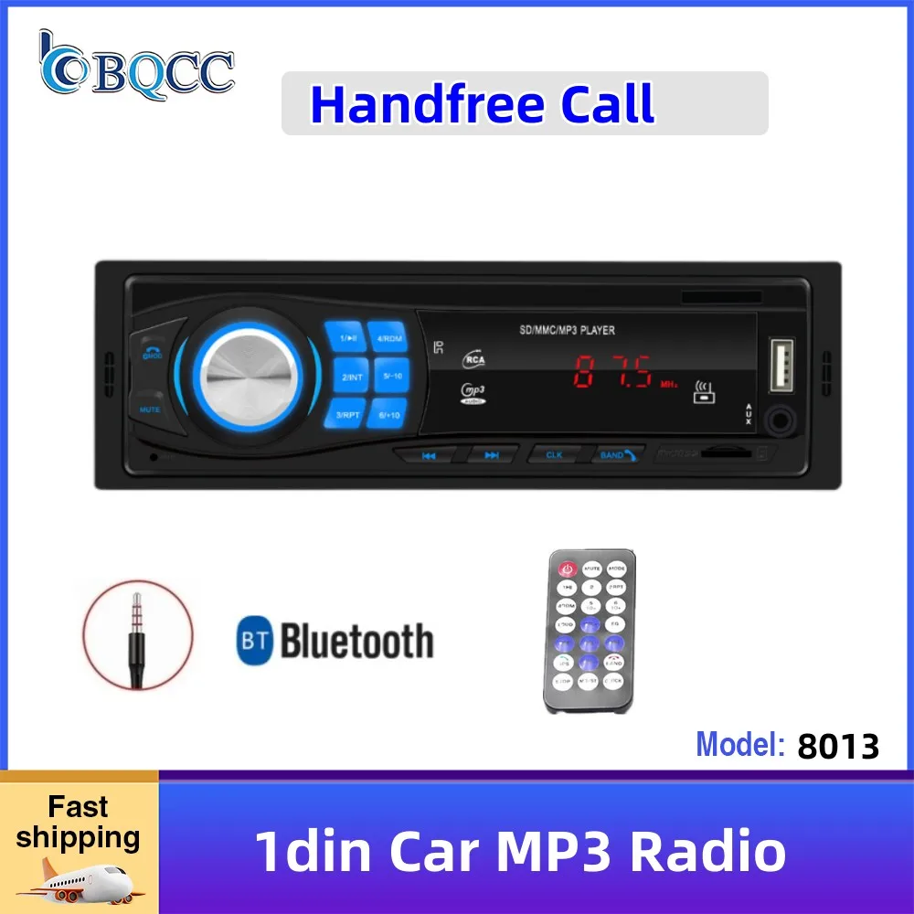 

Free Shipping Car Radio 1din 12V Bluetooth Car Stereo Autoradio In-dash FM Aux Mp3 USB AUX IN FM Car Player Autoradio Handfree