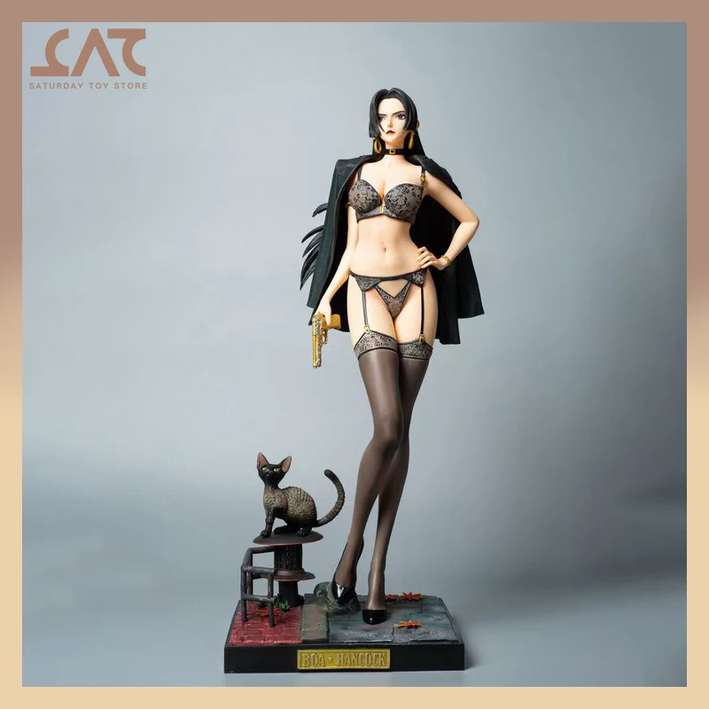 

50cm One Piece Boa Hancock Anime Figures Sexy Girl Statue With Lights Action Figurine PVC Model Doll Collection Christmas Gifts