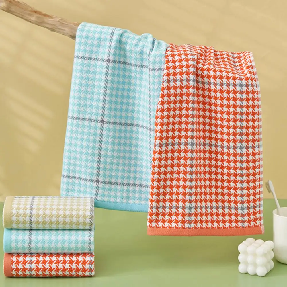 

Excellent Towel Non-Stick Quick Dry Face Washing Towel Bathroom Bath Grid Towel