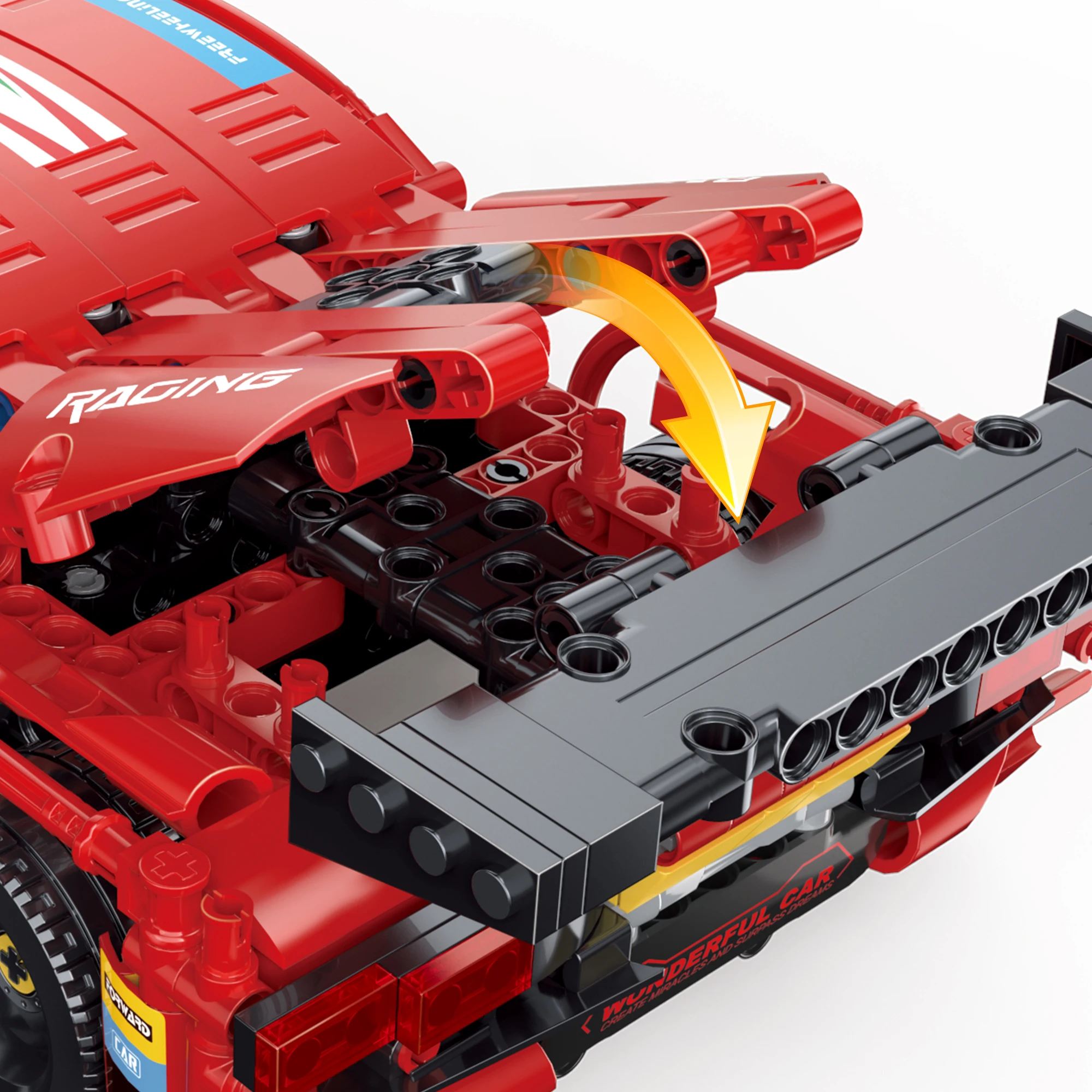 Модель спортивного автомобиля COGO строительные блоки для детей от 6 до 12 лет