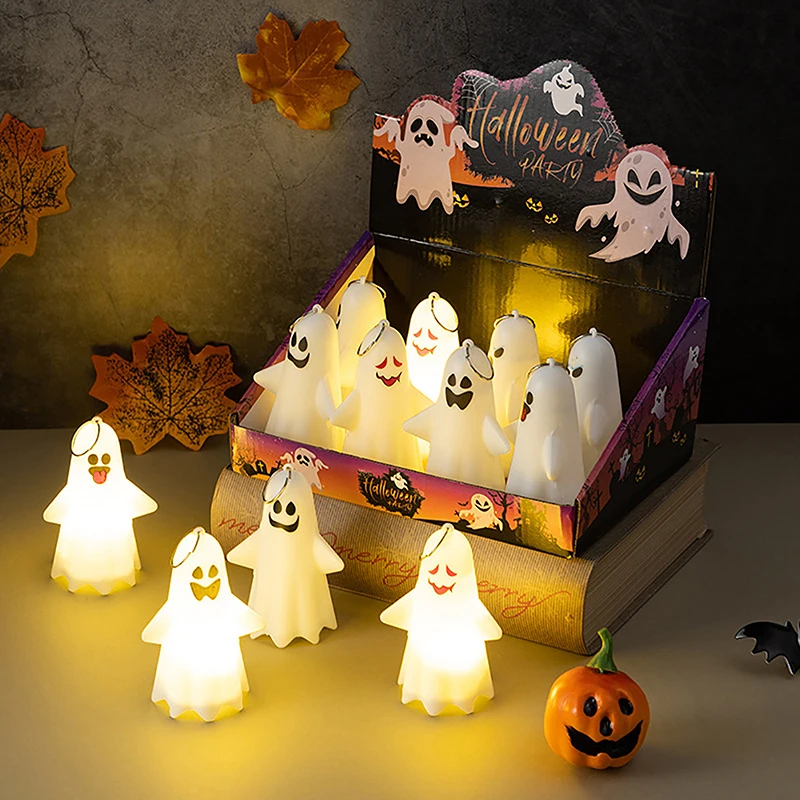 

Halloween LED Light White Ghost Lamp Party Home Decoration Ornaments Outdoor Haunted House Horror Props Spooky Lamp Supplies