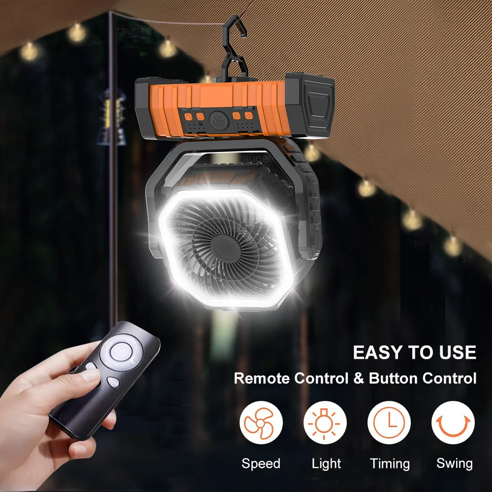 Перезаряжаемый Вентилятор Для Кемпинга 20000 Мач