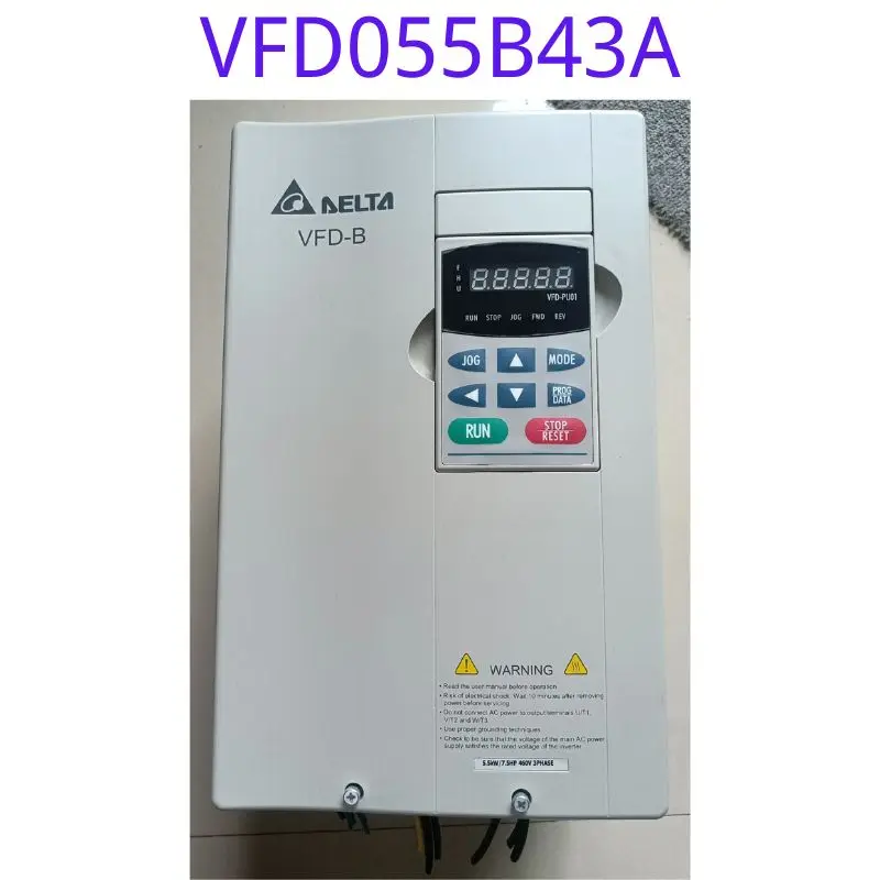 

Used VFD-B series frequency converter VFD055B43A 5.5KW 460V functional test intact