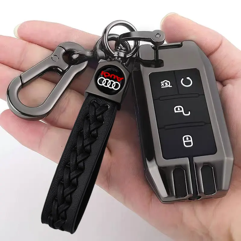 Металлический брелок для ключей 3d-брелок с эмблемой Audi A4 A3 A5 A6 A7 A8 Q3 Q5 Q7 Q8 B5 B6 B7 B8 B9 8P