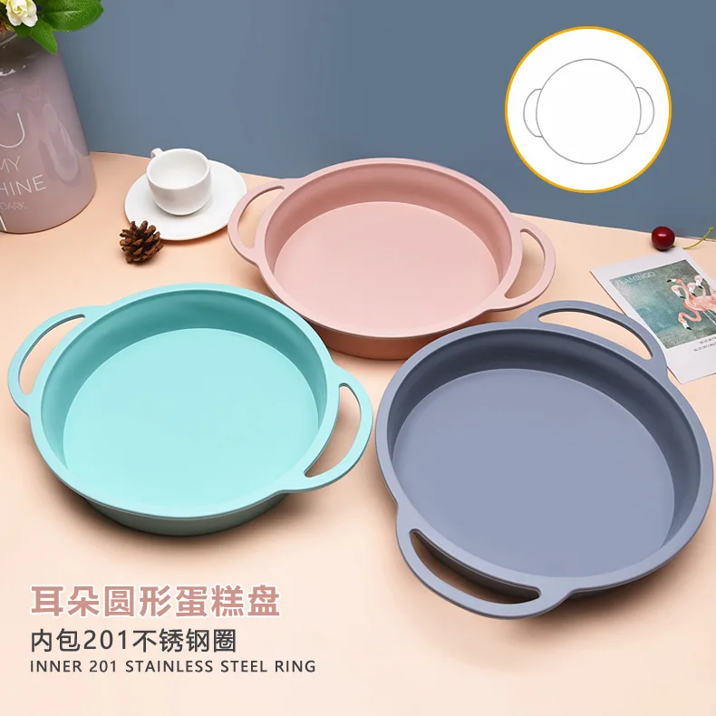 

Round Cake Molds Tray Package Hardware Easy Demoulding Easy Cleaning Bread Cake Baking Chocolate Wholesale Molds Silicone
