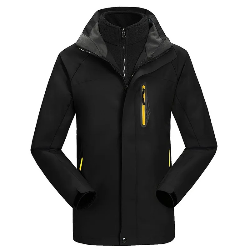 Jacket for Women Ski Suit Autumn and Winter New Outdoor Men and Two-piece Three-in-one Detachable Fleece Jacket