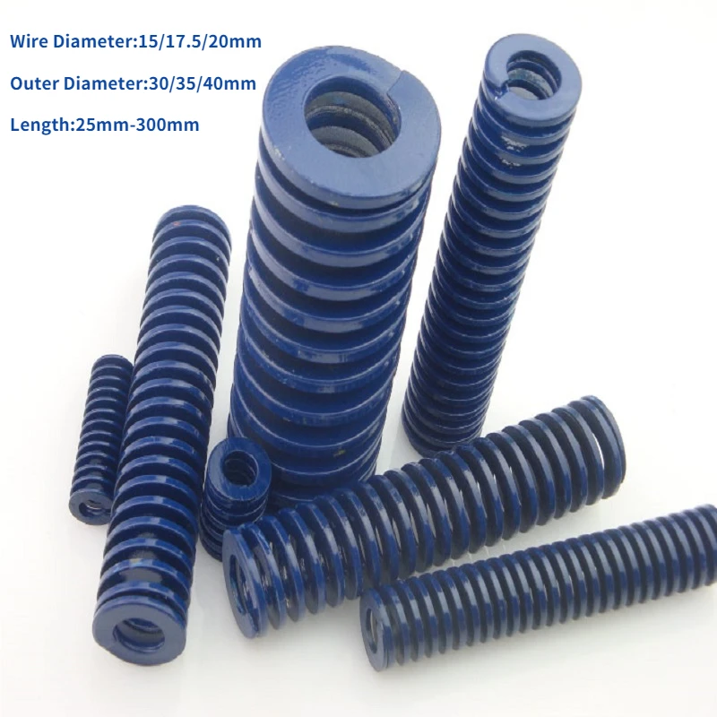 

1 шт. синяя спиральная штамповочная компрессионная форма с длинной световой нагрузкой внешний диаметр 30/35/40 мм ID15/17,5/20 мм длина 25-300 мм