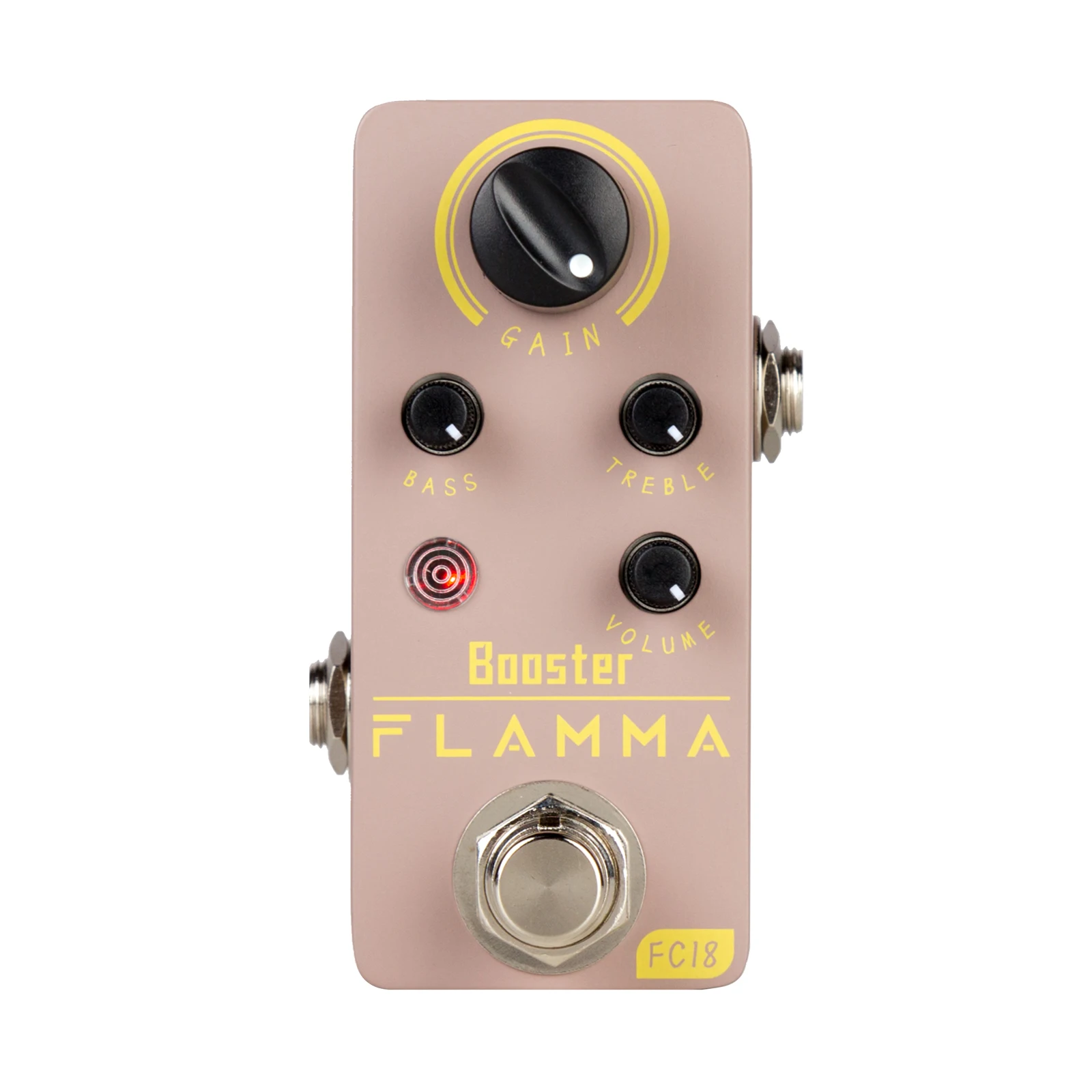 

FLAMMA FC18 Clean Booster Guitar Effects Pedal True Bypass Circui 20db+ Clean Boost with ±15db 2 Band EQ Guitar Accessories