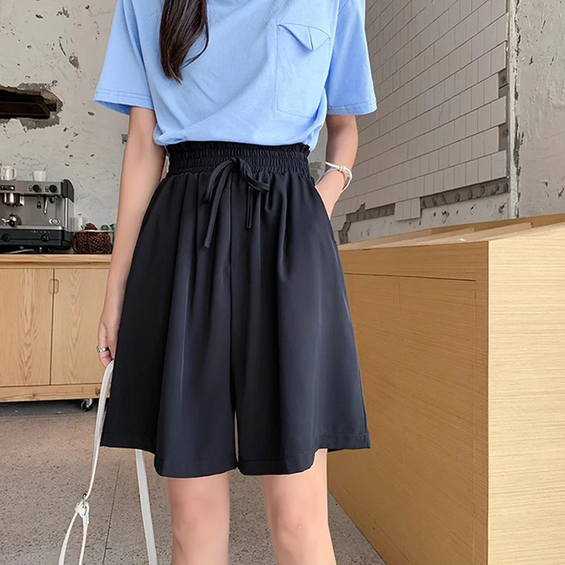 Women's Y2K Clothes Summer Loose New Wide Leg Knee Skirts Pants Skinny Casual Short Skirts Women Fashion Korean Style 2023