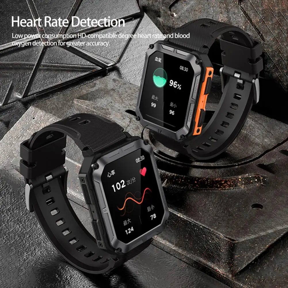 

Casual Smart Wristwatch 380mAh Step Counting Electronic Watch 8 Menu Options Long Standby Time Sports Watch for Sports