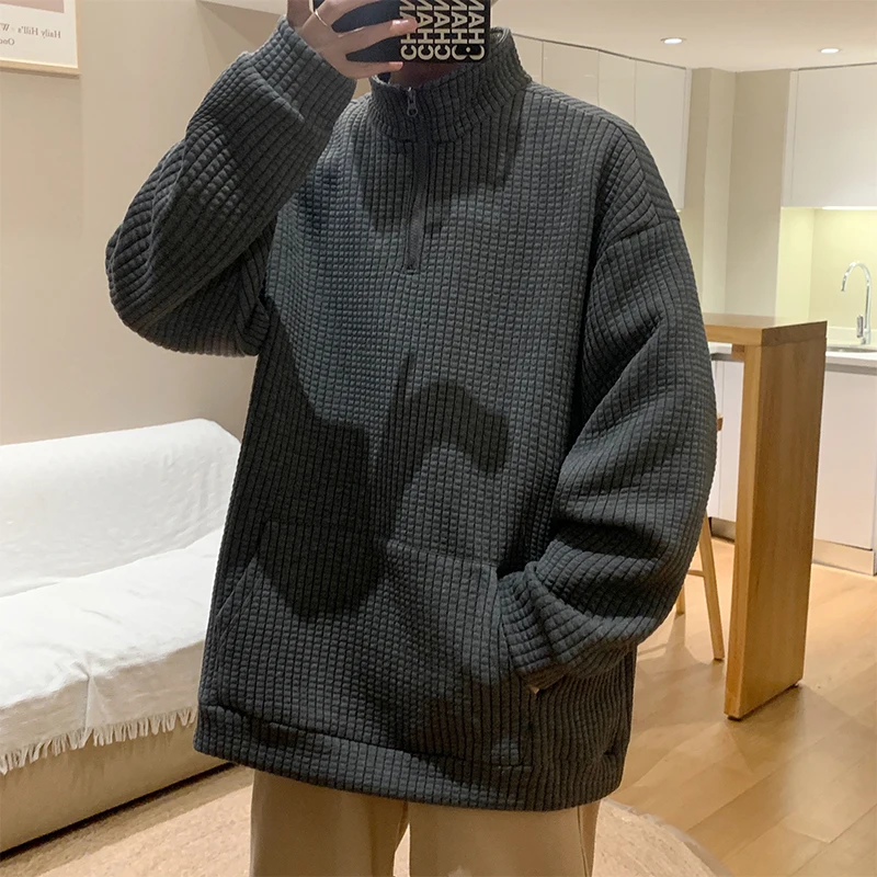 Мужские толстовки повседневная Осенняя универсальная одежда в японском стиле с