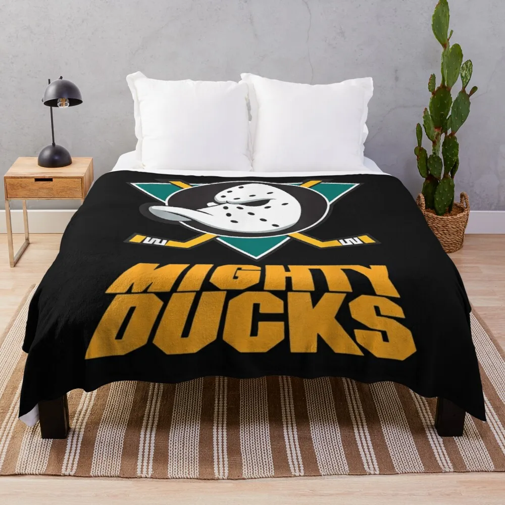 

Graphic Ducks Arts Mighty Of Anaheim Hockey Funny Sports T-Shirt Throw Blanket Luxury Throw Blanket Blanket Fluffy