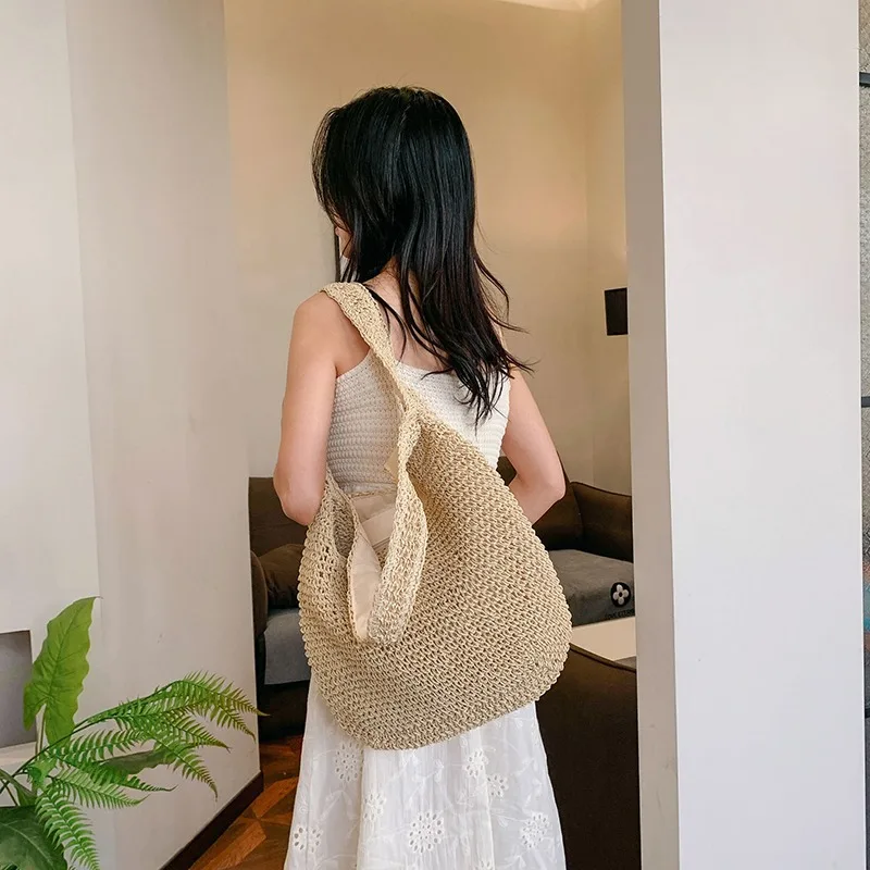 Новинка 2023 года летние нишевые дизайнерские женские сумки на плечо с плетением