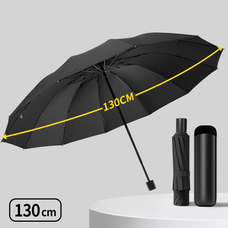 Зонт Xiaomi, увеличенный, утолщенный, обратный, 12 ребер, усиленный, мужской, складной, большой, ветрозащитный, непромокаемый, 130 см
