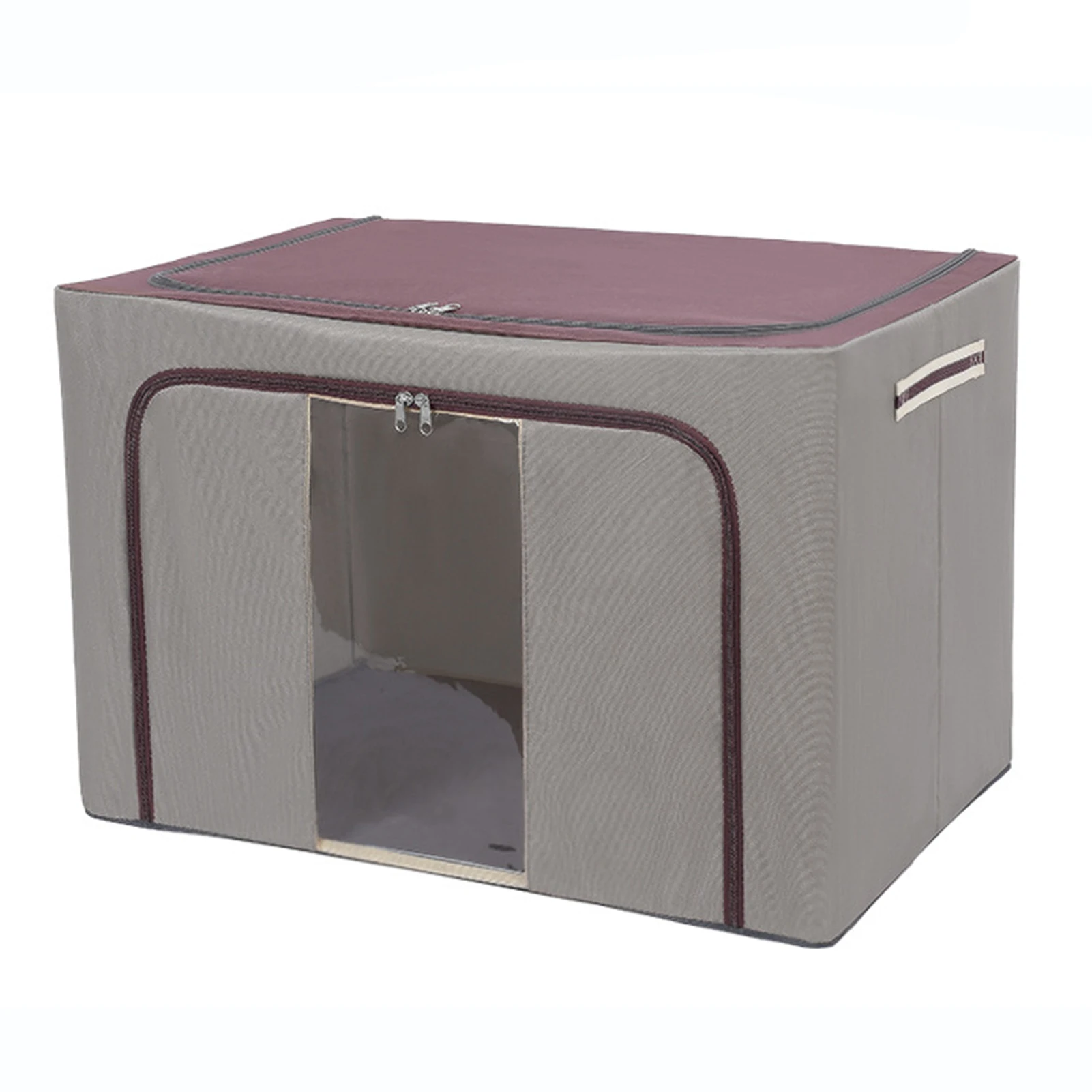 

Foldable Linen Fabric Storage Box Moisture-proof Clothing Storage Box for Household Accessories