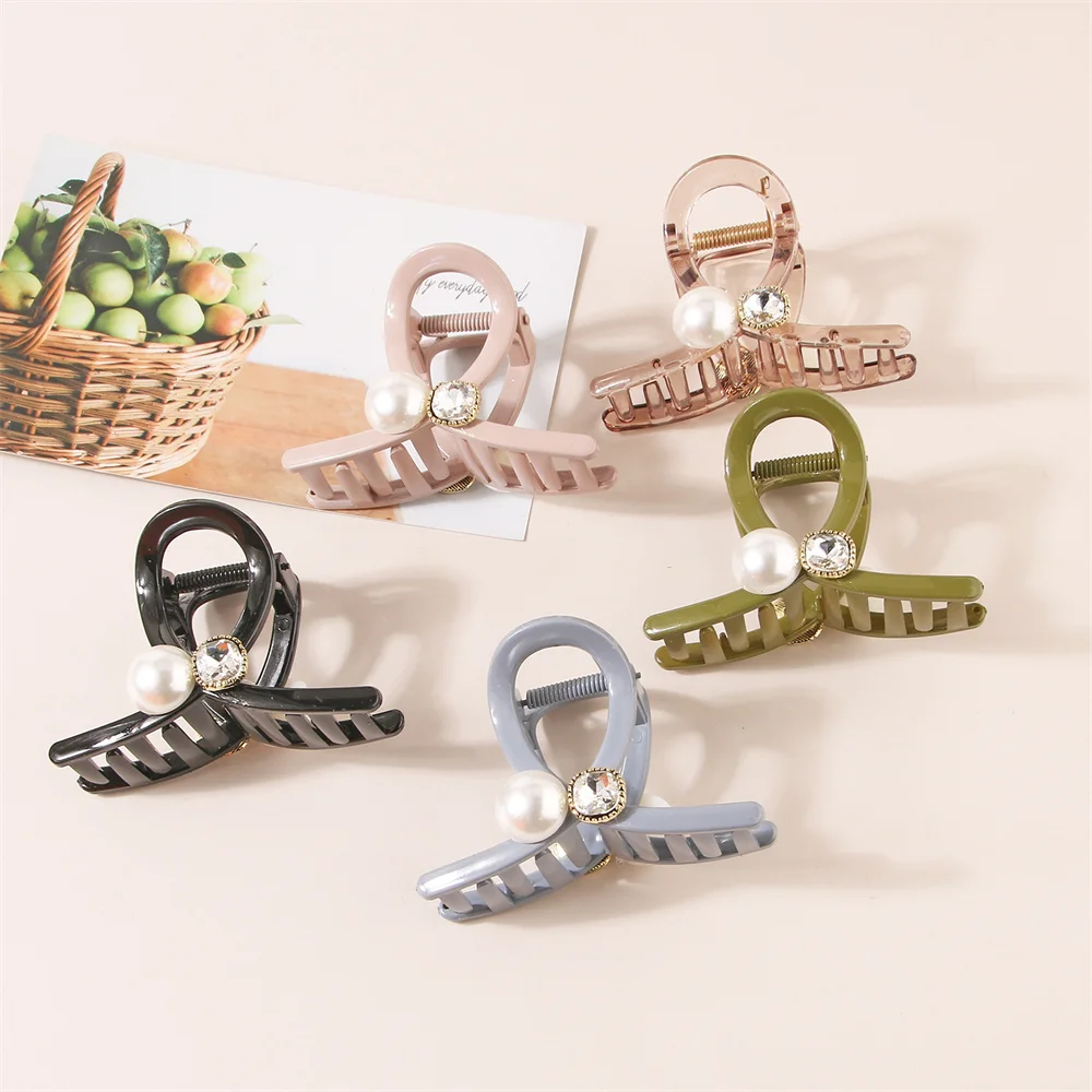 

Женская заколка для волос, с искусственным жемчугом