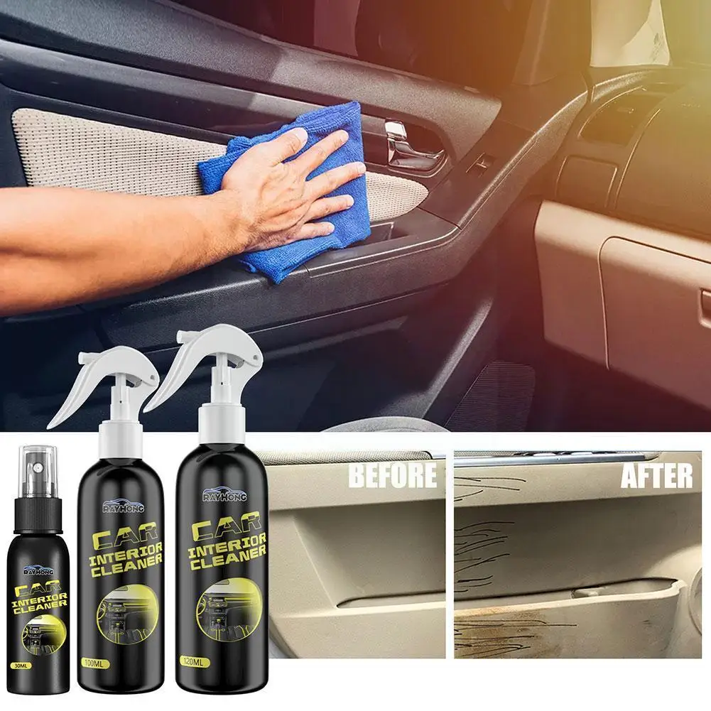 

Multifunctional Cleaning Spray Film Remover Car Interior 3 Universial Can Rinse-free Choose Size Cleaner X1p9