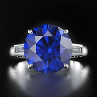 s925 sterling silver ring fashion 1212 diamonds ring12 karat sapphire gemstone ring wedding anniversary fine jewelry