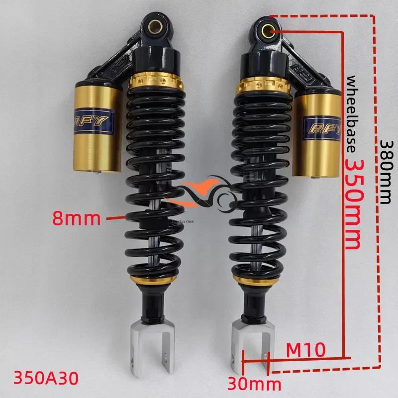 8 мм пружина 300 330 350 365 мотоциклетные амортизаторы для BMW C400 X Honda SUZUKI YAMAHA Kawasaki