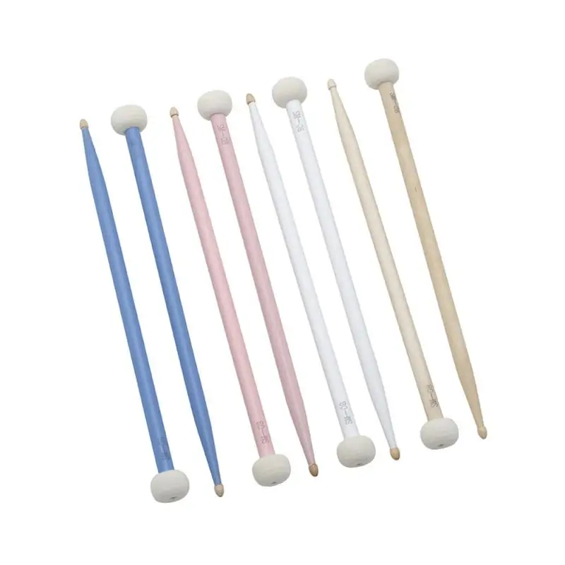 

1 Pair Colorful Timpani Drumsticks Felt Head Drum Sticks Percussion Instrument Practice Playing Double-head Drum Hammer dropship