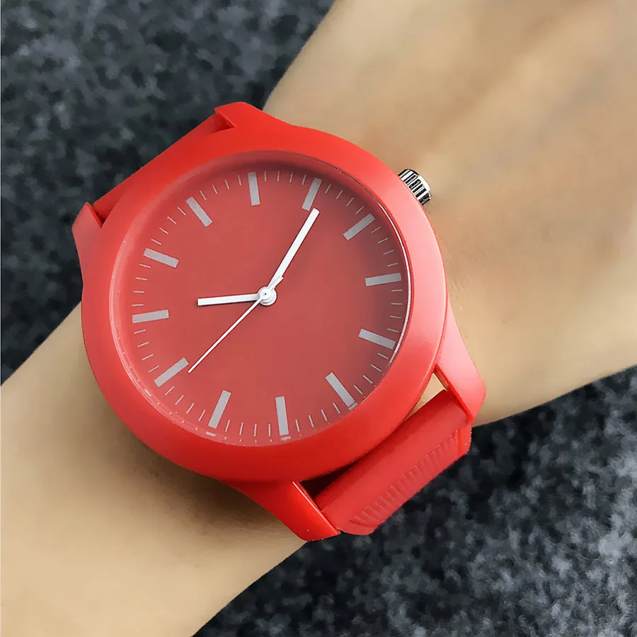 Brand Wrist Watches Fashion Men Women Ladies Girl Couples Crocodile Style Quartz Casual Silicone Band Clock LA06