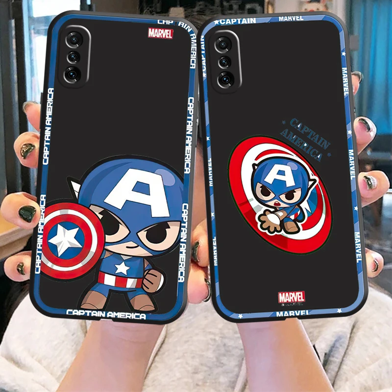 

Marvel Comics Phone Case For Xiaomi Note 10 Pro Lite 10S 10 Pro Lite 11 Pro Lite Ultra Coque Black Carcasa TPU ShockProof Soft