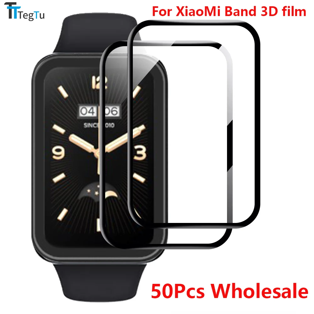

Защитная пленка 3D на весь экран для XiaoMi Band 7 Pro 6 5 4 HD, 50 шт.