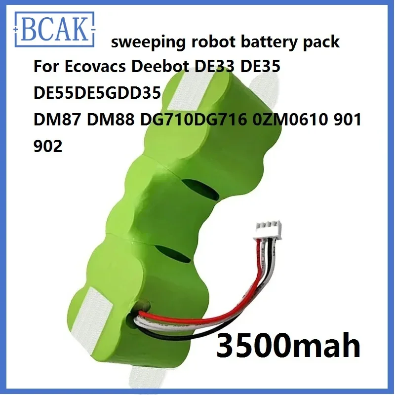 Аккумуляторная батарея BCAK 3500 мАч 12 В для Ecovacs Deebot DE5G DM88 902 901 610