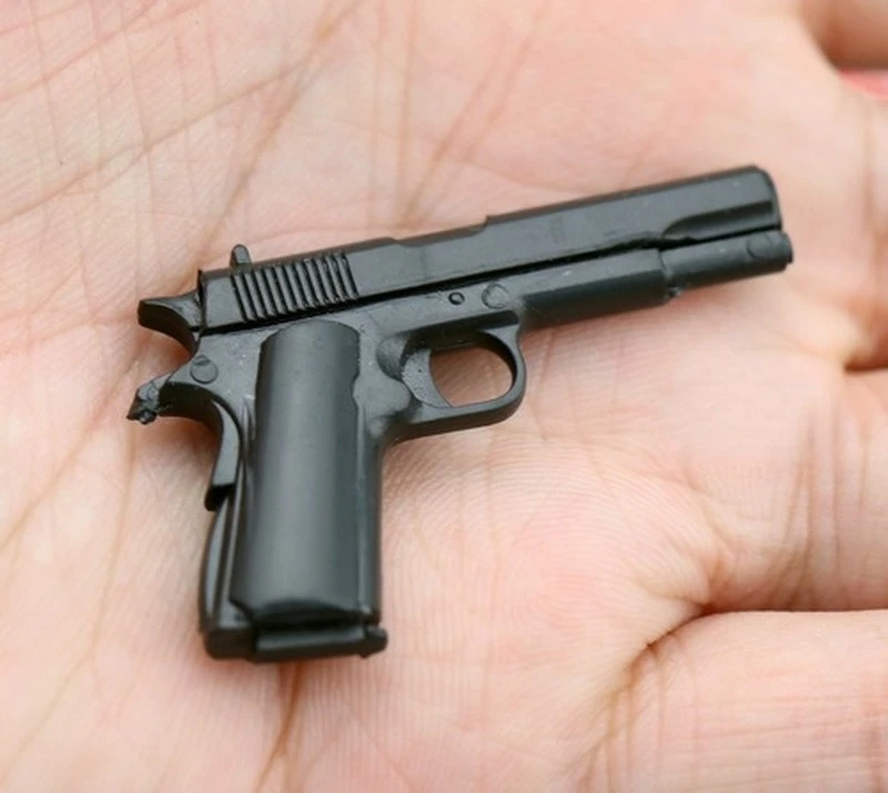 

1/6th Mini Jigsaw Puzzle Type M1911 A1 Black Pistol Model Soldier Accessory Weapon Annex Gun Simple Model for Action Figure