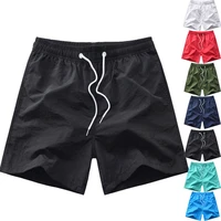 mens beach shorts seaside casual sports short pants 2022 summer new mens multi color quick drying three point swimming trunks