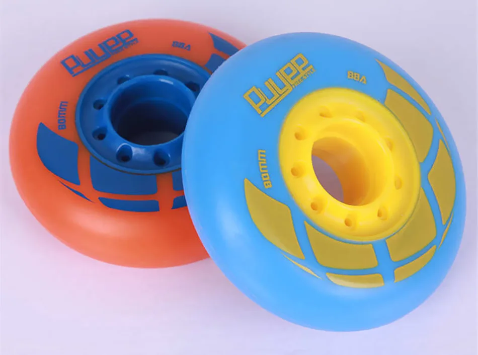 

8 Pieces Inline Skate wheels 88A 72 76 80mm Skating Tires Original Puyee Professional Wheel Slalom Sliding Inline Skates roller