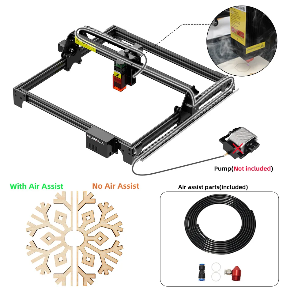 Большой лазерный гравер X см маркировочный принтер и резак по дереву 90 Вт