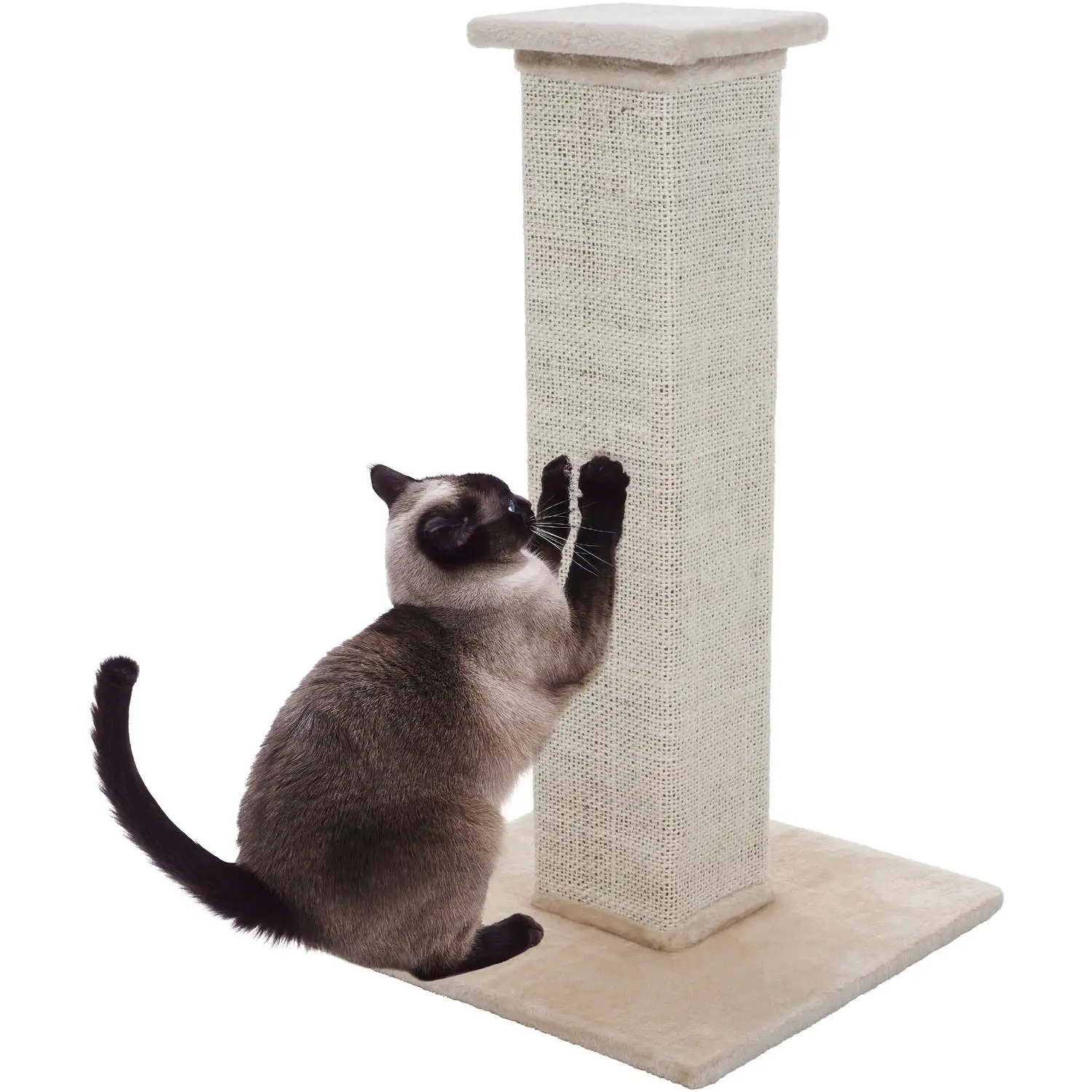 

Cat Scratching Post, 28" Sisal Burlap Pet Cats and Kitten Tree by