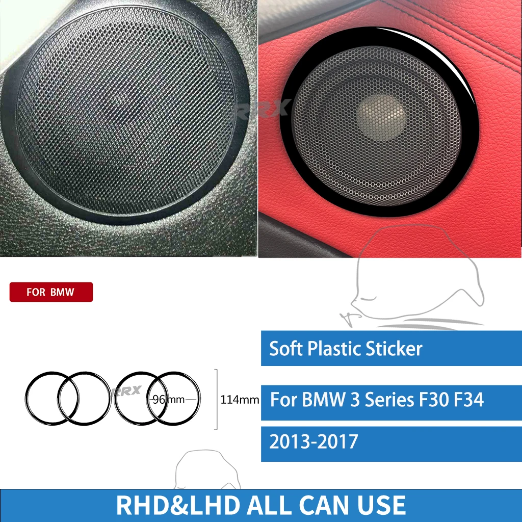 

Накладки на дверную колонку для BMW 3 серии F30 F34 2013 2014 2015 2016, мягкая черная наклейка на корпус пианино, аксессуары для интерьера автомобиля