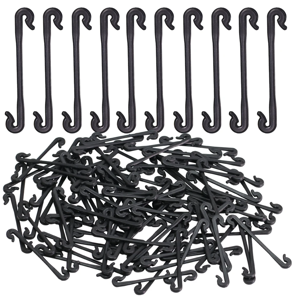 

100PCS Garden Plants Vines Fixed Clips Tied Buckles Lashing Hook for Kiwi Grape Cucumber Tomato Stems Fastener Gadgets Grafting