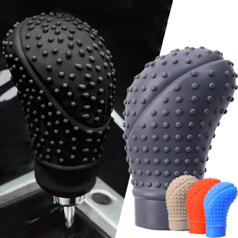 Non-Slip Silicone Gear Shift Knob Cover Universal Car Manual Gear Shift Protective Covers Sleeve Auto Accessories