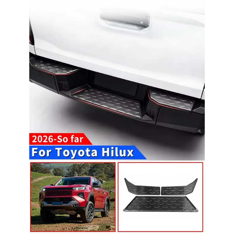 Фото BOMP для Toyota Hilux 2026: Декоративная накладка на задний бампер, защита от царапин, аксессуар для экстерьера автомобиля №2