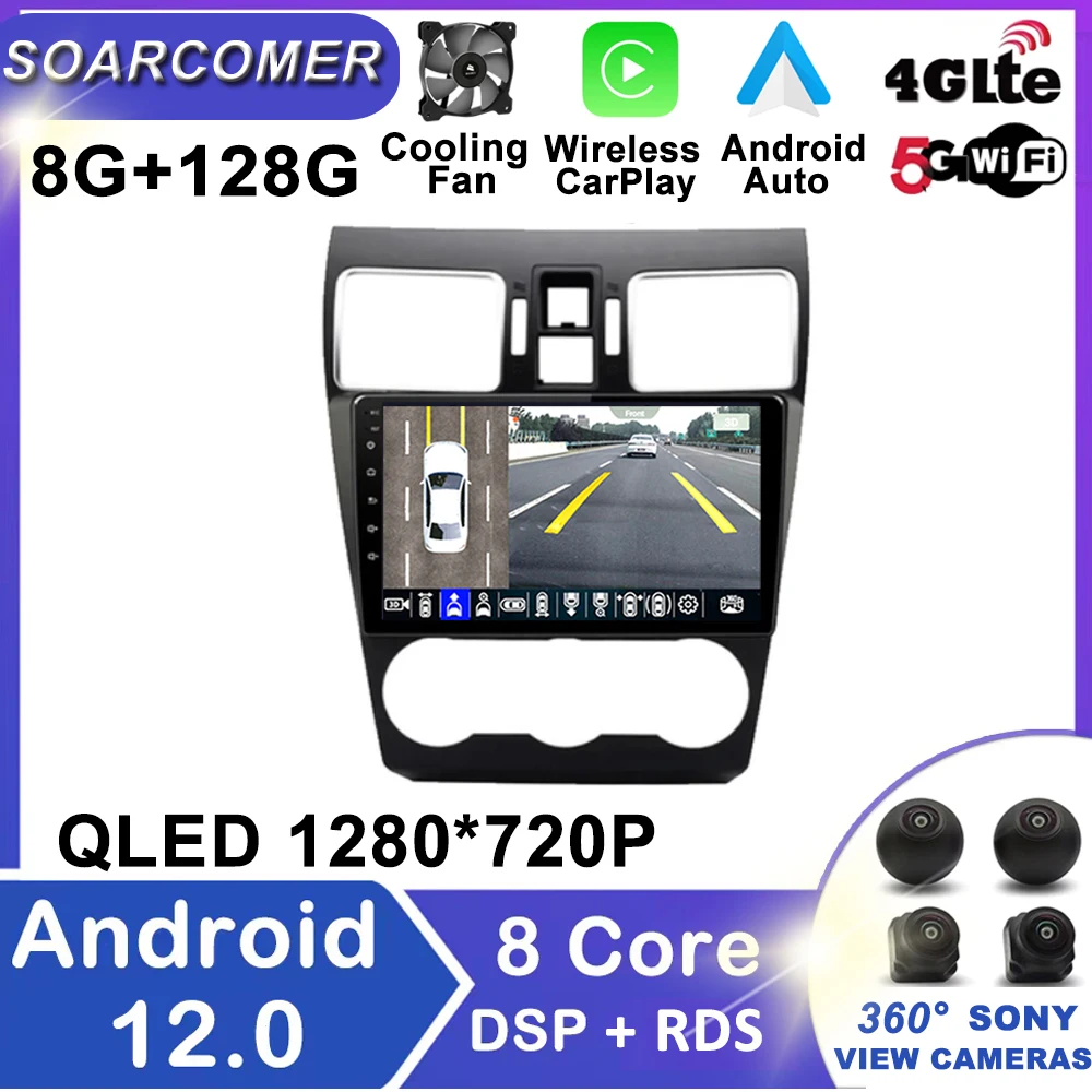 

Автомагнитола 9 дюймов, Android 12, для Subaru WRX 2016-2021, DSP мультимедийный DVD-плеер, рулевое колесо, GPS-навигация, 1080P плеер, головное устройство