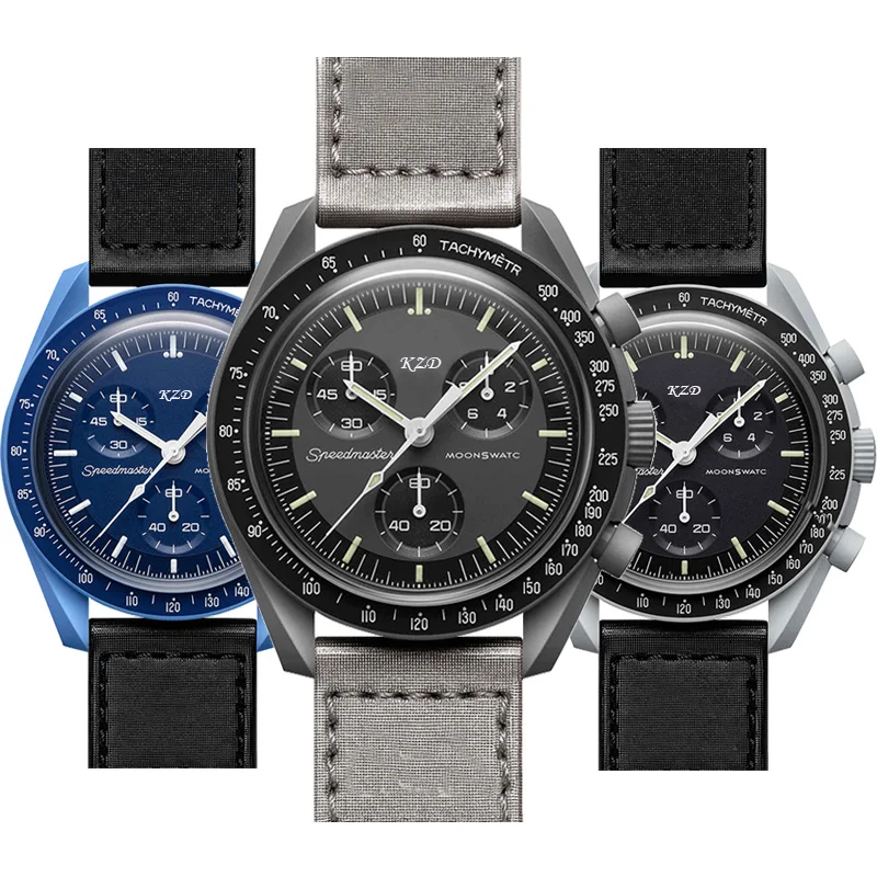 

New Original Brand Same Watch For Men Ladies Multifunction Plastic Case Moonwatch Business Chronograph Explore Planet AAA Clocks