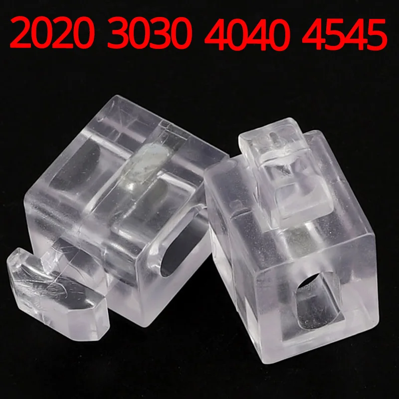 

2020 3030 4040 4545 Aluminum Groove Transparent Interval Connecting Block Plate Profile Accessories Rubber Particle Fixed Base