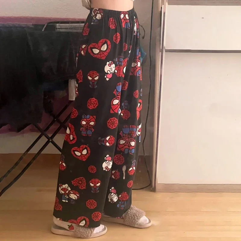 Пижамные штаны в стиле аниме Человек-паук