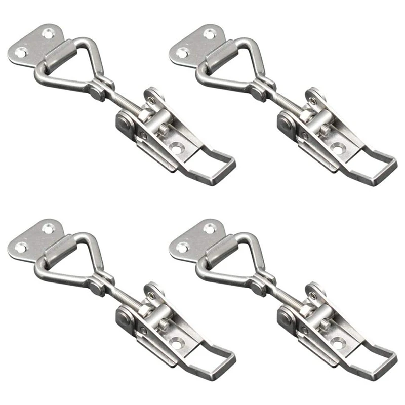 

4 Pieces Kit 90 Degree Right Angle Adjustable Buckle Vertical Quick Clamp Box Buckle Latch Clamp Right Angle Buckle Latch