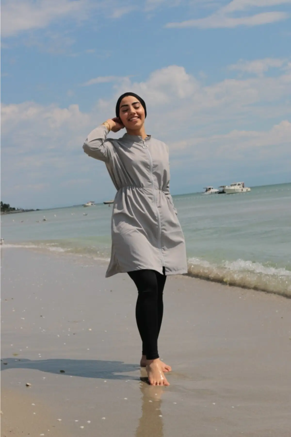 

New Burkinis Muslim Swimwear Modest Summer Clothing Long Sleeve Swimming Hijab Sport Islamic Swimsuit Bathing Suit Suit