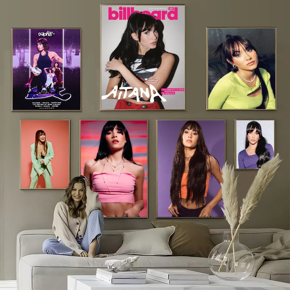 A-Aitana-O-Ocanaes Singer Classic Vintage Posters HD Quality Wall Art Retro For Home Room Decor