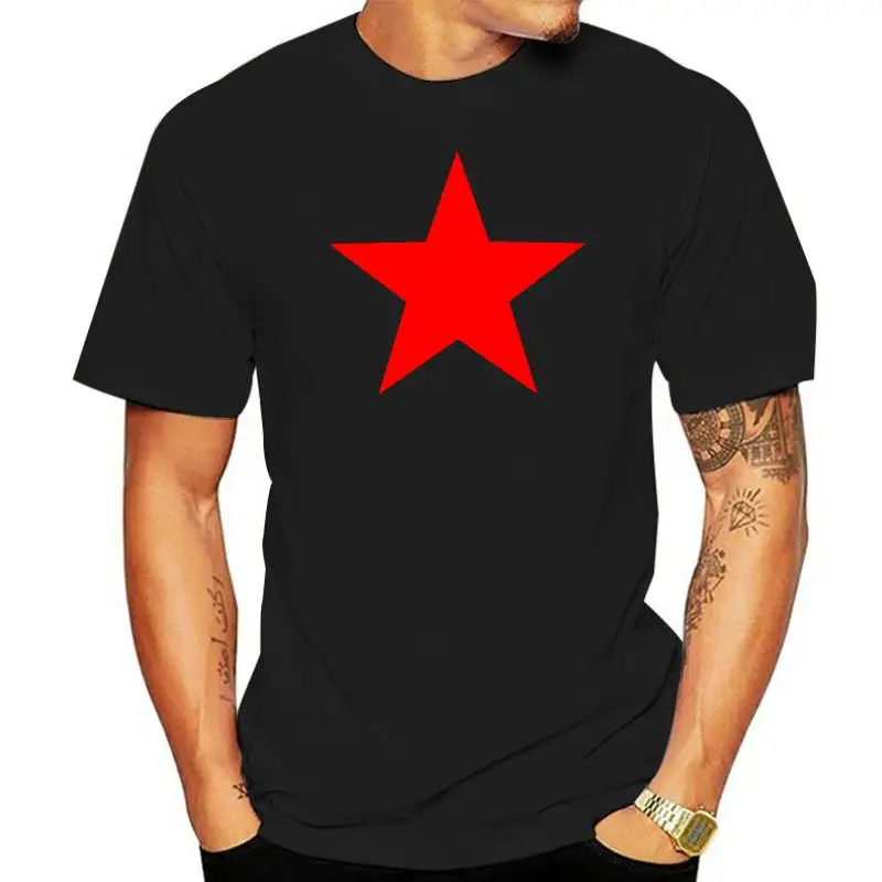 

Коммунистическая футболка с пятиконечной красной звездой социализм советский КПК уникальный дизайн топы футболки летние мужские хип-хоп Мужская облегающая футболка