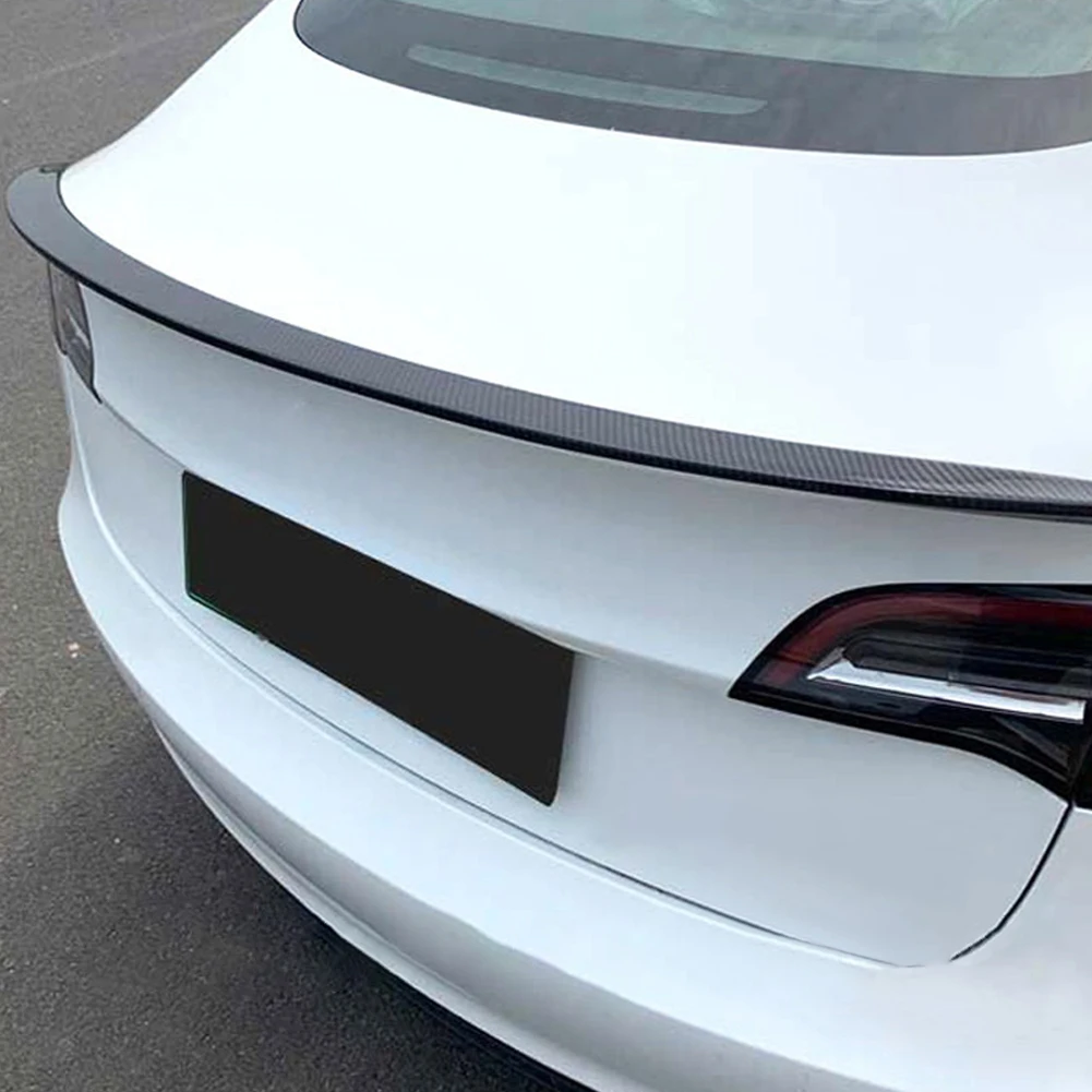 

Car Universal Roof Spoiler Tail Spoiler Trunk Wing Carbon Fiber Decor DIY Refit Spoiler Poiler Wing Racing Trunk Spoiler