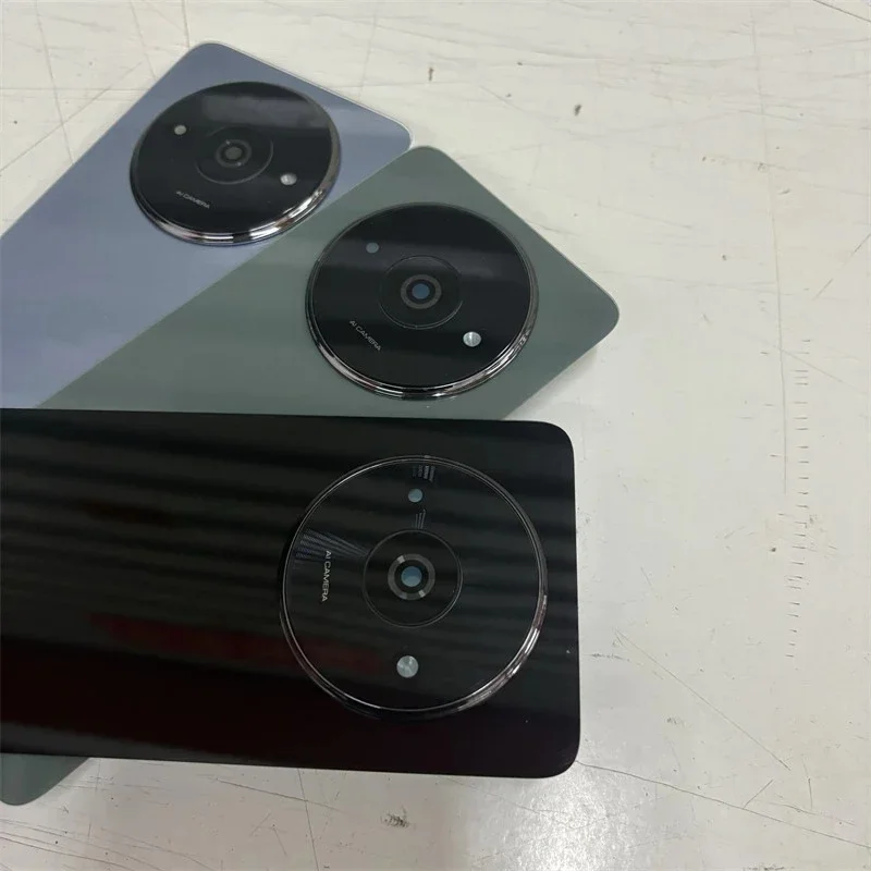 Фото Задняя стеклянная крышка аккумуляторного отсека BANERYPAK для Xiaomi Redmi A3 23129RN51X A3X, задняя панель корпуса, запасные части с камерой №3