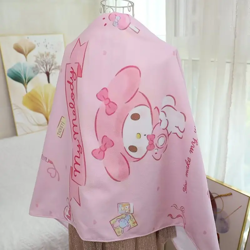 

Милое Sanrioed аниме мультфильм серия mymelody HelloKitty Cinnamoroll милое печатное узор мягкое плюшевое влагопоглощающее банное полотенце