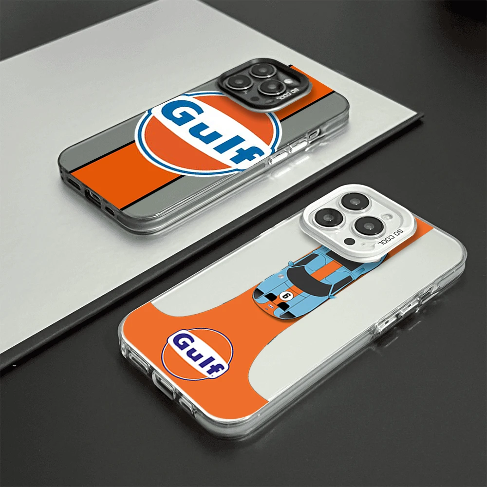 Автомобильный чехол для телефона G-Gulf R-Racing iPhone 12 11 13 14 15 16 Max Pro Plus лазерный